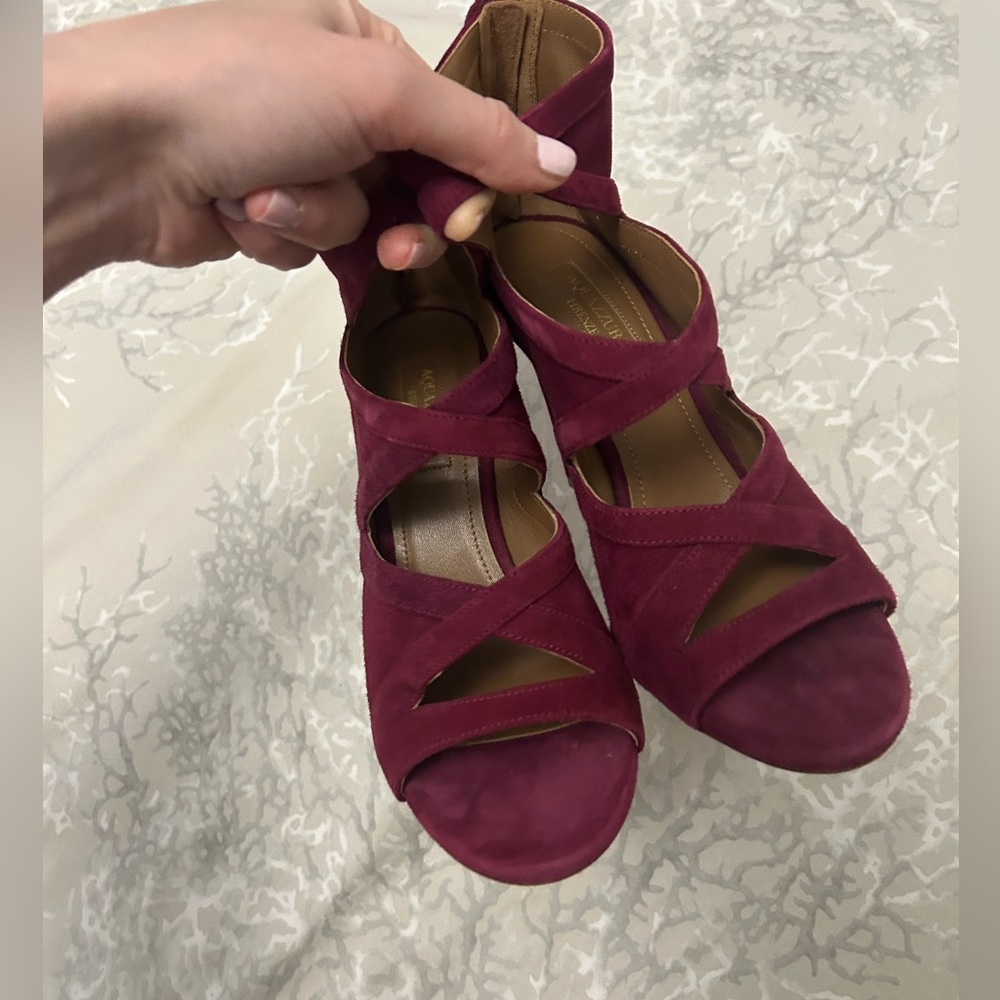 Aquazzura Deep Red Women's Sandals 37
